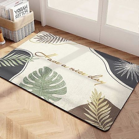 Wekity Mjuk absorberande golvmatta i kiselgur, halkfri badrumsmatta, snabbtorkande halkfri matta 80*50 cm (31,5*20 tum)