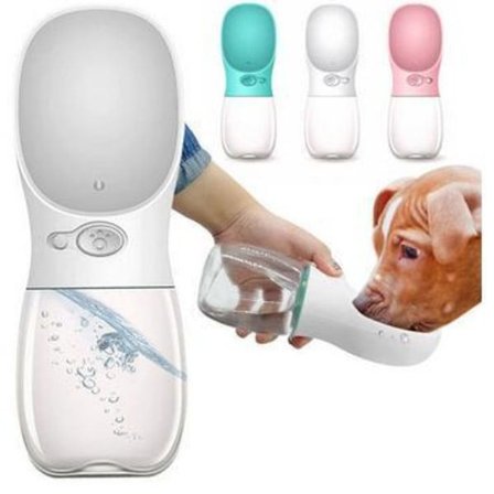 Vattenflaska för Hund / Hundflaska 350ml - Vit Vit