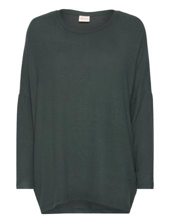 Wa-Sim 4 T-shirts & Tops Long-sleeved Kakigrønn Wasabiconcept*Betinget Tilbud