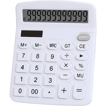 1 Standard 12-sifret Dobbelt Strøm (Sol og Batteri) Skrivebords C,ZQKLA