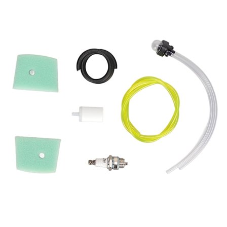 530047721 Luftfilter Bränslefilter med Tändstift Primer Glödlampa kompatibel med Husqvarna 123L 322C Motorsåg-YM