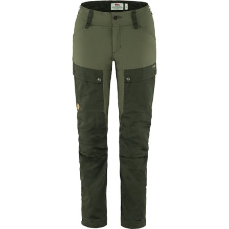 Fjällräven Keb Housut 48/LONG - Naiset - Deep Forest-Laurel Green - Vaellushousut