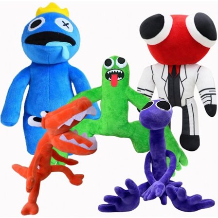 Roblox Rainbow Friends Plys Legetøj Dukke-5stk