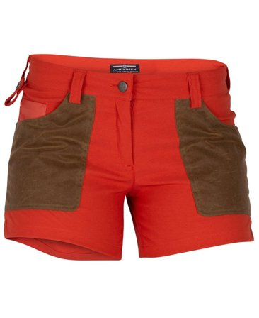 Amundsen 5Incher Field Shorts Womens Red Clay/Tan
