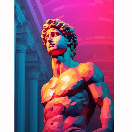 Michelangelos David Diamantmålningskit - 5D DIY Full Drill Heminredning Konst Hantverk