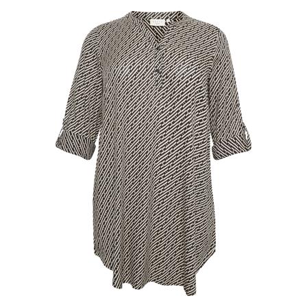 Kaffe Curve KCkarena Tilly Tunic grå, Dam Tunikor, Dam, Storlek: 3XL