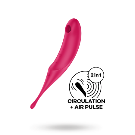 Satisfyer Twirling Pro Red - Sexleker Vuxen: Vibrator, dildo & massajestaver