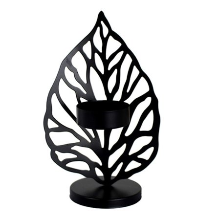 Nordisk Ljusstake Smidesjärn Ljusstake Kreativ Löv Ljusstake Skrivbordsdekoration Vardagsrum Sovrum Restaurang