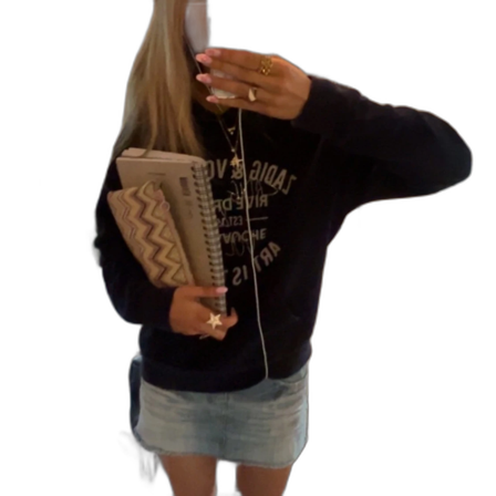 Marinblå hoodie Zadig & Voltaire
