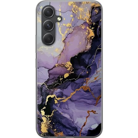 Kompatibelt Mobilskal till Samsung Samsung Galaxy S24+ Lila Marmor