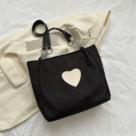 Canvas Laukku Olkalaukku MUSTA