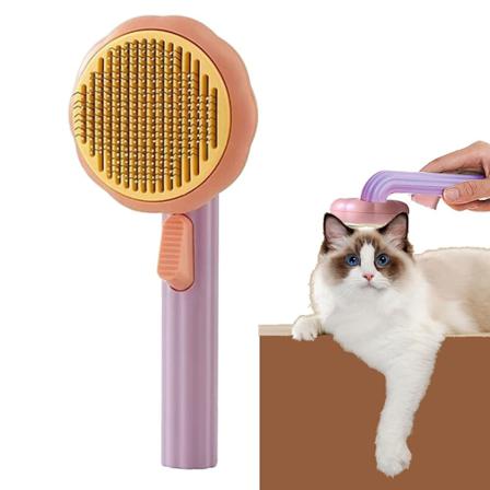 Husdjursborste Rengöring Slicker Brush Shedding Hundhår Grooming Kam 3 Cm