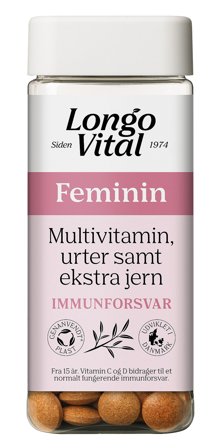 Longo Vital Multivitamin Feminin med silica, zink og selen 180 stk, Helse & Madvarer, Kosttilskud, Kosttilskud Til Kvinder