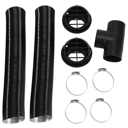 60mm Bil Autovarmer Rørkanal T-stykke Varmt Luft Udløb Ventilations Slange Klips Sæt Til Parkering Varmer Webasto Eberspacher