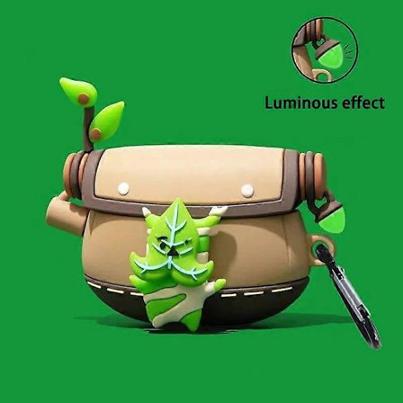 Zeldas Koroks Bluetooth-øretelefondeksel Selvlysende Airpods-deksel for 1 og 2 3 Pro Apple Trådløs Tears Of The Kingdom Yahaha-spill