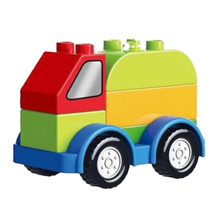 Byggklossleksaksbil Tidig pedagogisk Lätt att montera Säker fordonsleksaksuppsättning för 1 till 3 år gamla barn Lastbil