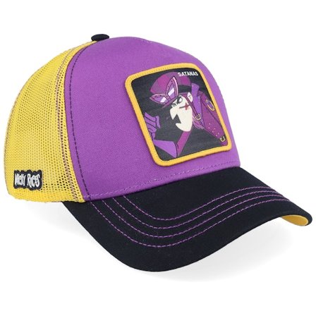 Capslab - Lilla trucker Caps - Wacky Races Satanas Purple/Yellow Trucker @ Hatstore