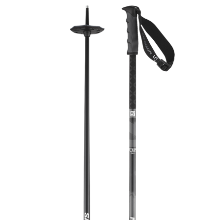 Salomon - Alpinstöcke Steep Pro S3 - Black / Ebony