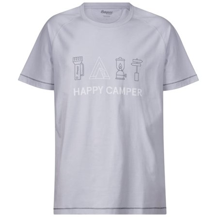 Bergans Happy Camper Tee Men short-sleeved sweaters Grey M