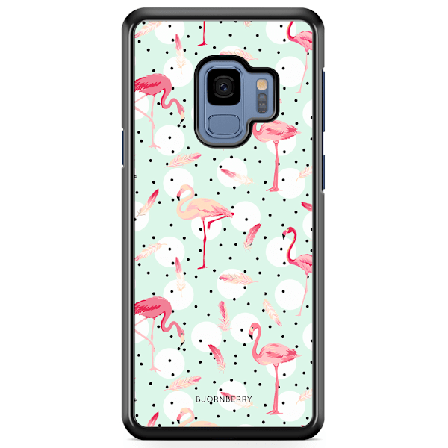 Bjornberry Skal Samsung Galaxy S9 - Flamingos