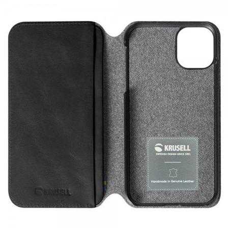 Krusell Sunne Plånboksfodral Till Iphone 11, Vintage Svart