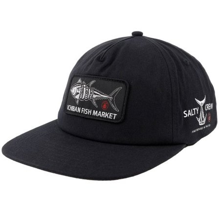 Salty Crew - Svart snapback Keps - Fish Market Black A-Frame Snapback @ Hatstore