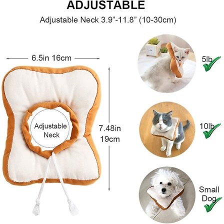 Justerbar Kattekrave Blød, Katte Restitutionskrave, Sød E-krave til Katte Efter Operation, Kattehalskrave til at Stoppe Slikken til Kat/killing/lille 