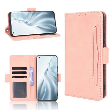 Xiaomi Mi 11 - Fodral Med Avtagbart Kortfodral - Ljus Rosa Lightpink Ljus Rosa