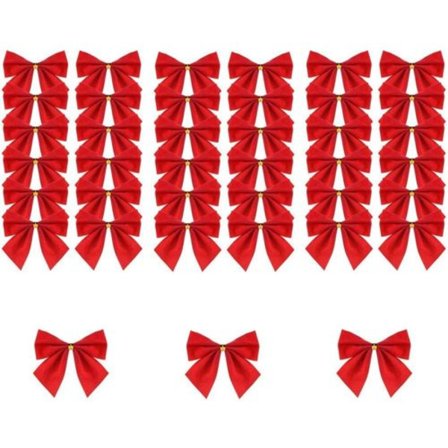 10 kpl jouluisia nauhoja - punaiset koristeelliset joulukuusen ja koristeiden nauhat
