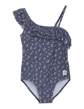 Color Kids | Swimsuit 1 Shoulder Frill, Aop | 116