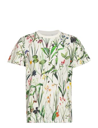 T-Shirt Stockholm Flower Field Off-White Patterned DEDICATED