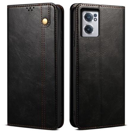 Oneplus Nord Ce 2 5g Fodral Flip Crazy Horse Svart