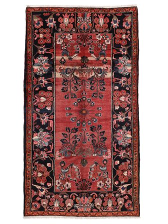 Lillian Rug Oriental Dark Red/Black (Wool, Persia)
