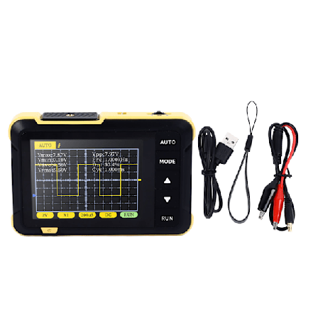 Käsikäyttöinen Mini-oskiloskooppi Kannettava Digitaalinen Oskiloskooppi Aloittelijoille Korjaukseen ja Huoltoon 200K Kaistanleveys