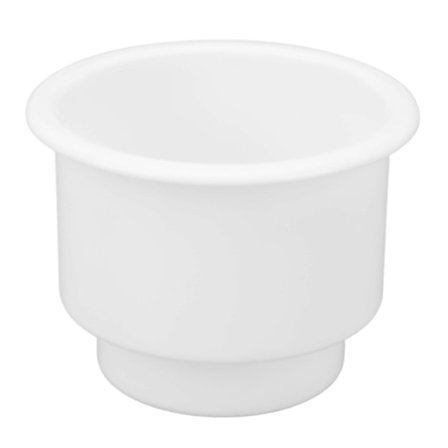 Mugghållare med dräneringshål Lätt att rengöra Slät yta Infälld mugghållare för husbil Yacht Lastbil Vit