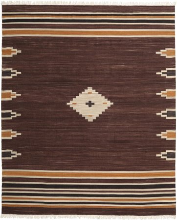 Tribal 250X300 Grand Marron Médaillon Tapis De Laine