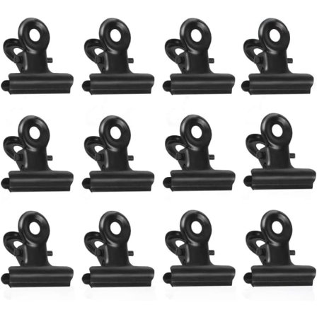 Små klemmer, 50 stk. metalclips, 22 mm bulldog-papirclips