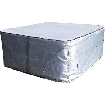 Boblebaddekselhette 84" Lx84 Dx 35"" H Spa Dekselbeskytter Vanntett Boblebad Solskjerm"