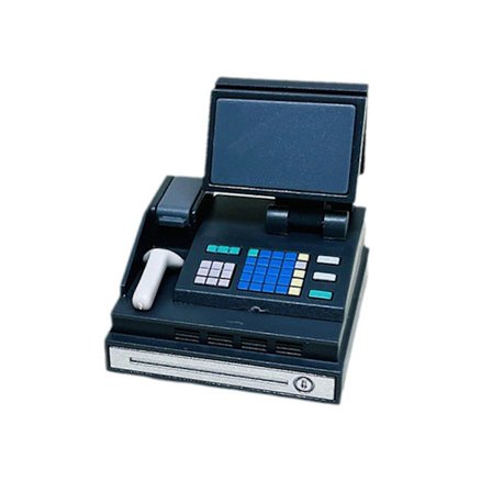 1/6 mittakaavan nukkekodin kassakone, sisustus mikro maisema kaupan tarvikkeet (LGL)