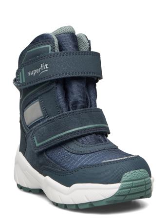 Culusuk 2.0 Vinterstøvletter Med Borrelås Blå Superfit*Betinget Tilbud