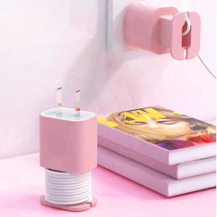 Skyddande Laddarfodral, Bekväm Silikon, Lättviktig och Portabel för iPhone 12 Laddare Rosa