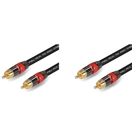 2x Digital Audio RCA-kabel Premium Stereo RCA till RCA Koaxial SPDIF-kabel Han Speaker Hifi Subwoofer