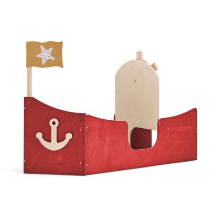 Play furniture FLOAT, boat, red
