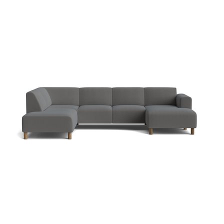 Toledo U-sofa, højrevendt - Lisboa Antracit - 302x205x78 - Sofa, u-sofa