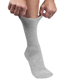 Ankelsocka "VID" Ljusgrå - 45/48 - Locköstrumpan