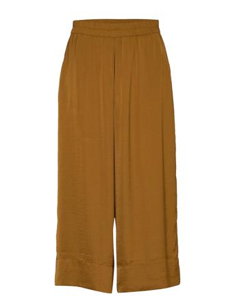 Minga New Trousers Vide Bukser Brun Second Female