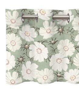 Maljekappe Thea med trykt blomstermotiv Grønn