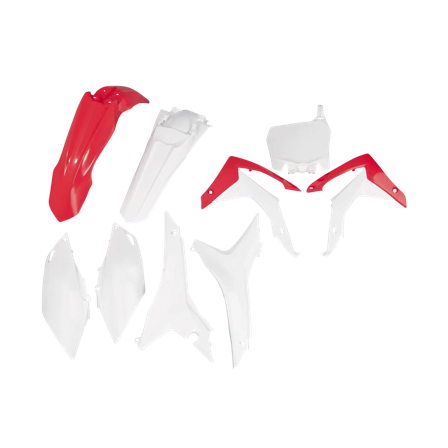 Kit Plastiche Rtech Rosso-Bianco - Honda CRF 450R 2013-2016