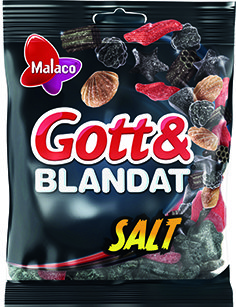 MALACO Gott & Blandat Salt Godispåse 150 g - Kalaslagret.se