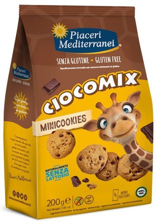 Piaceri Mediterranei Ciocomix Mini Cookies 4 Monoporzioni da 50 g